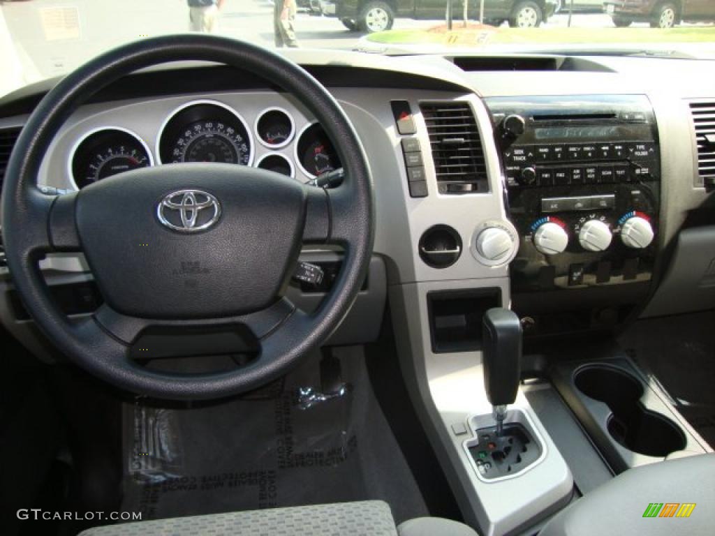 2007 Tundra SR5 TRD Double Cab - Super White / Graphite Gray photo #11