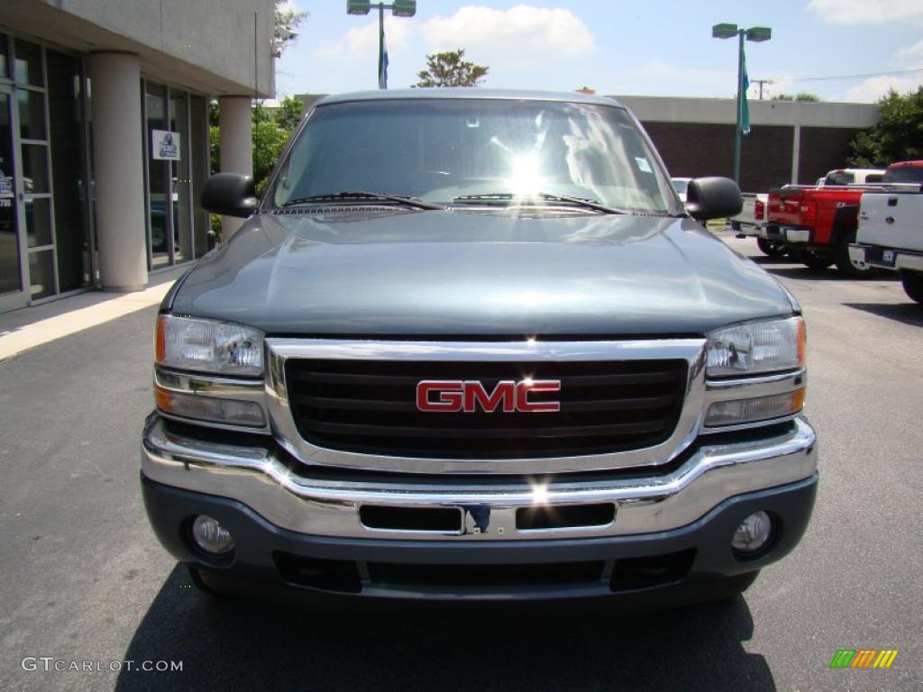 2006 Sierra 1500 SLT Z71 Crew Cab 4x4 - Stealth Gray Metallic / Pewter photo #3