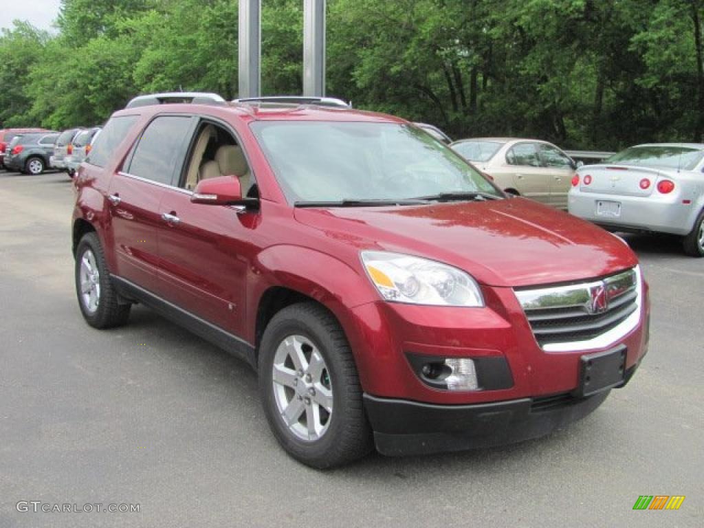 2007 Outlook XR AWD - Red Jewel / Tan photo #5