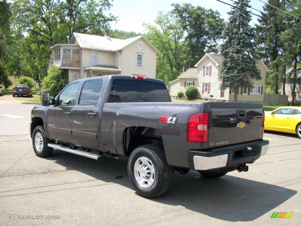 2010 Silverado 2500HD LTZ Crew Cab 4x4 - Taupe Gray Metallic / Ebony photo #9