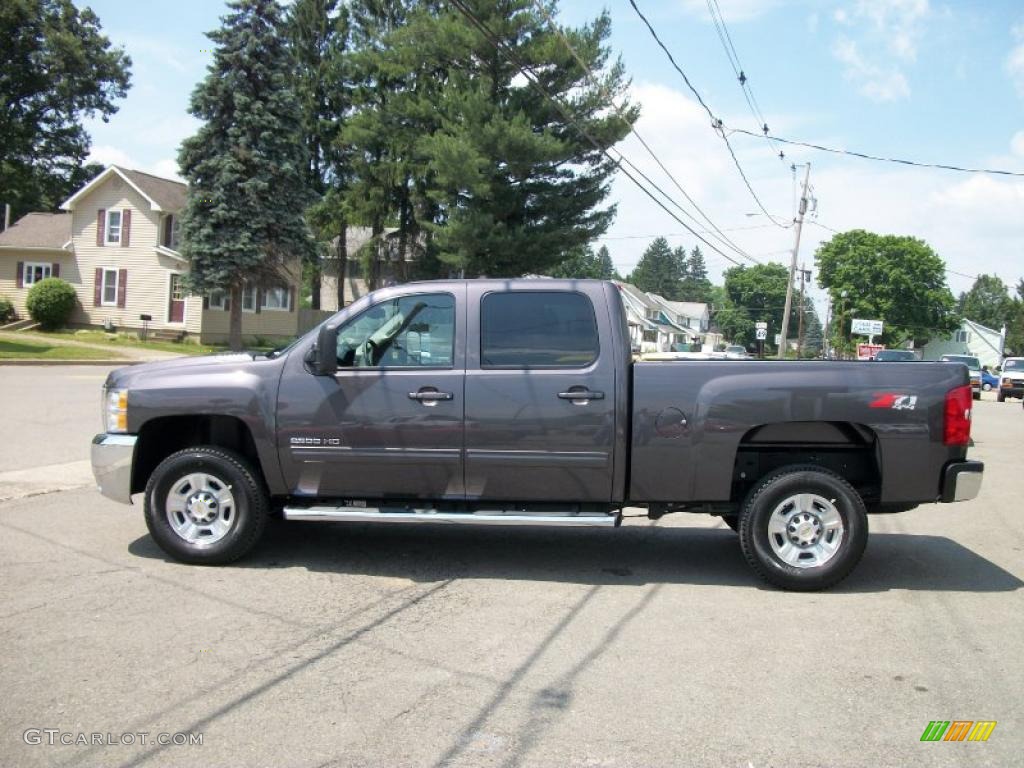 2010 Silverado 2500HD LTZ Crew Cab 4x4 - Taupe Gray Metallic / Ebony photo #10