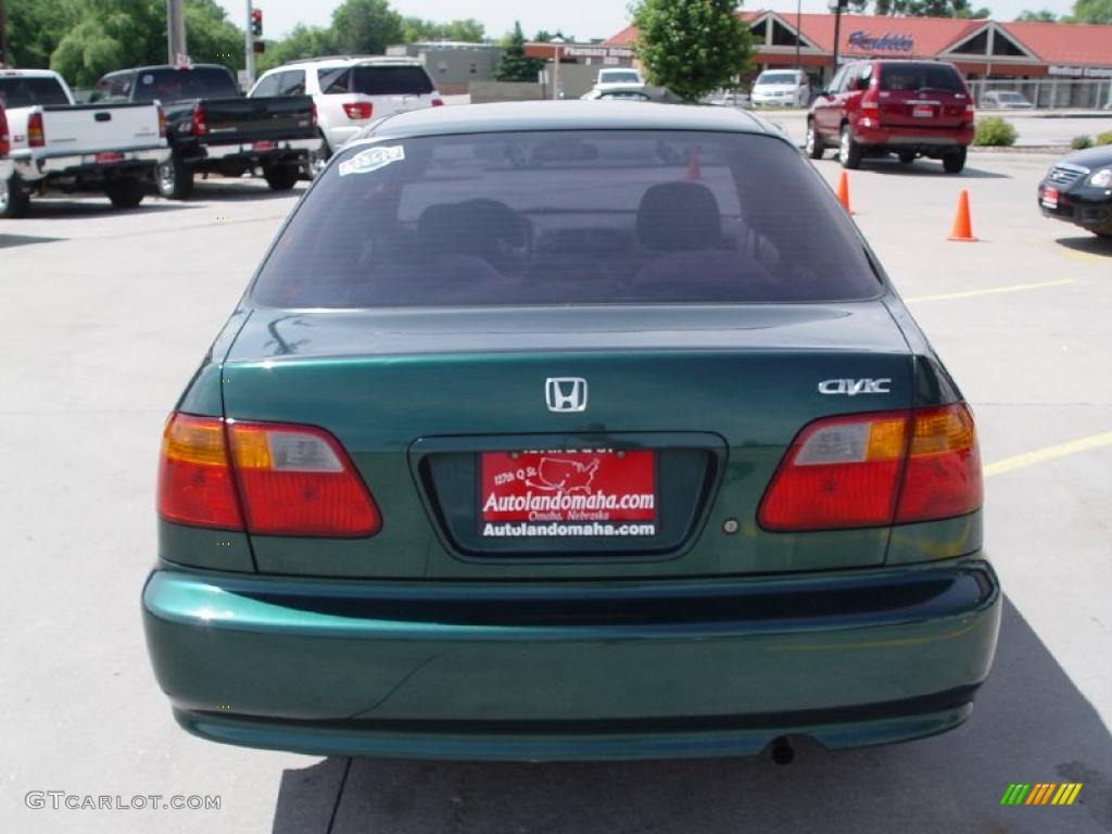 1999 Civic VP Sedan - Clover Green Pearl / Gray photo #14