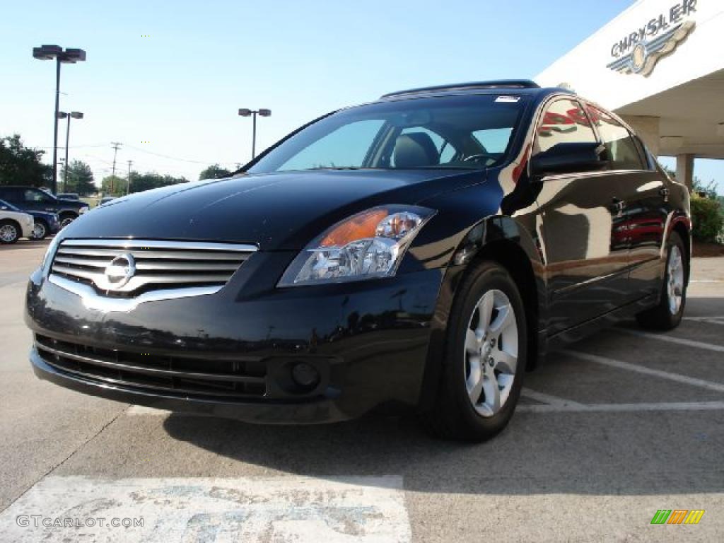 2007 Altima 2.5 SL - Super Black / Charcoal photo #5