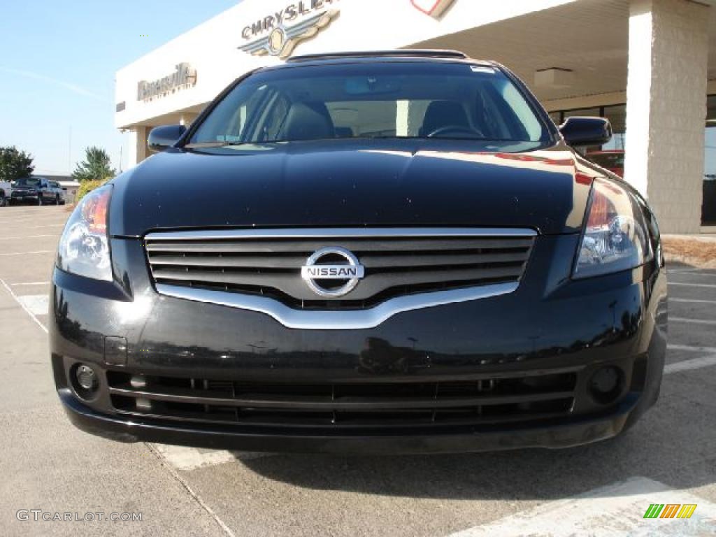 2007 Altima 2.5 SL - Super Black / Charcoal photo #6