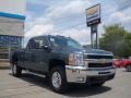 2010 Blue Granite Metallic Chevrolet Silverado 2500HD LTZ Extended Cab 4x4  photo #3