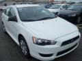 2010 Wicked White Metallic Mitsubishi Lancer DE  photo #11