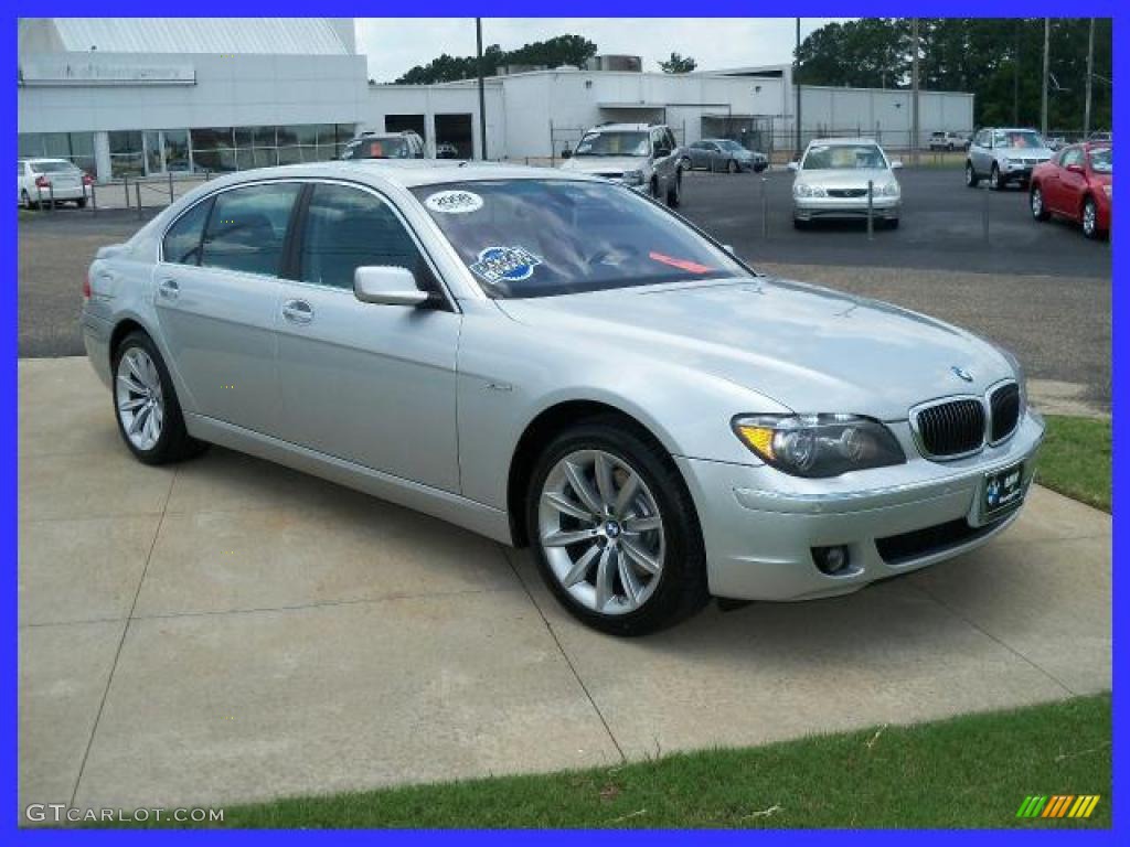 2008 7 Series 750Li Sedan - Titanium Silver Metallic / Flannel Grey photo #1