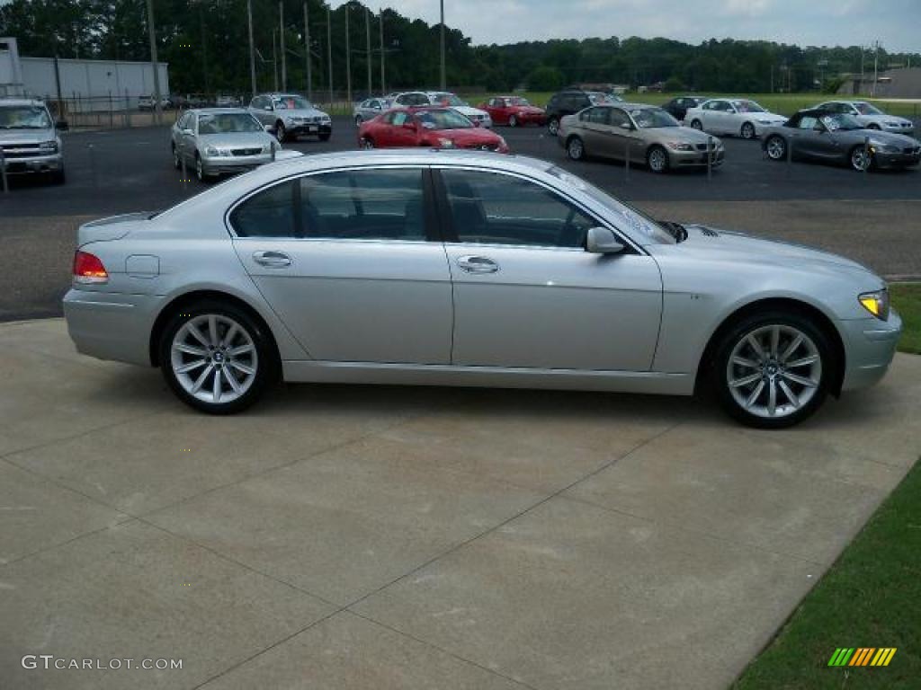 2008 7 Series 750Li Sedan - Titanium Silver Metallic / Flannel Grey photo #2
