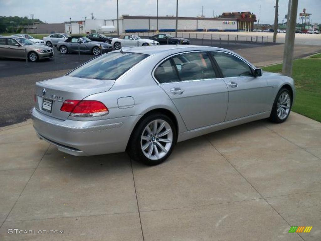 2008 7 Series 750Li Sedan - Titanium Silver Metallic / Flannel Grey photo #3