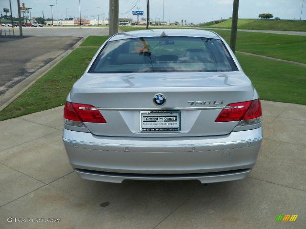 2008 7 Series 750Li Sedan - Titanium Silver Metallic / Flannel Grey photo #5