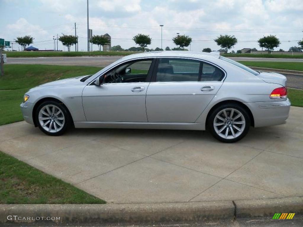2008 7 Series 750Li Sedan - Titanium Silver Metallic / Flannel Grey photo #7