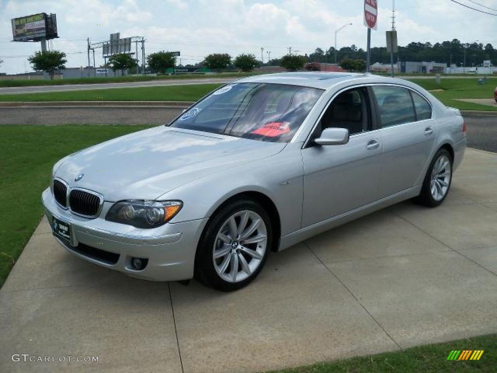 2008 7 Series 750Li Sedan - Titanium Silver Metallic / Flannel Grey photo #8