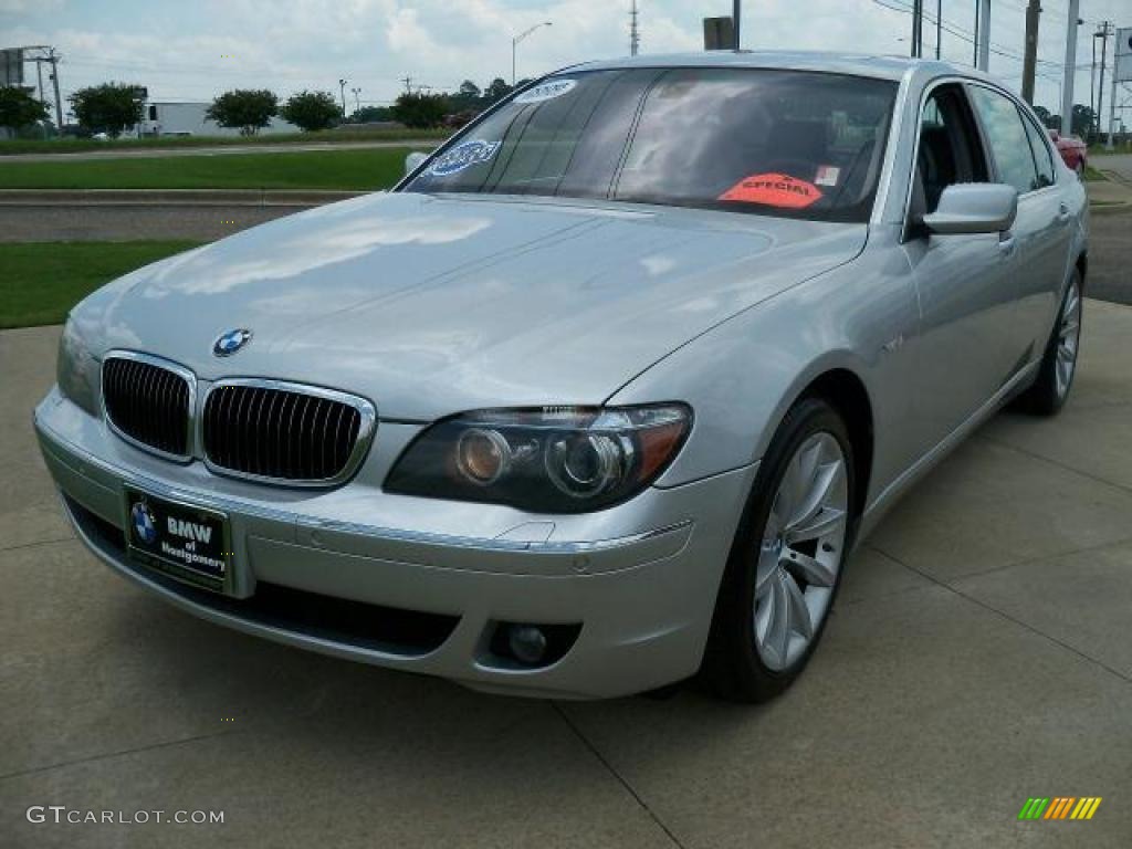 2008 7 Series 750Li Sedan - Titanium Silver Metallic / Flannel Grey photo #9