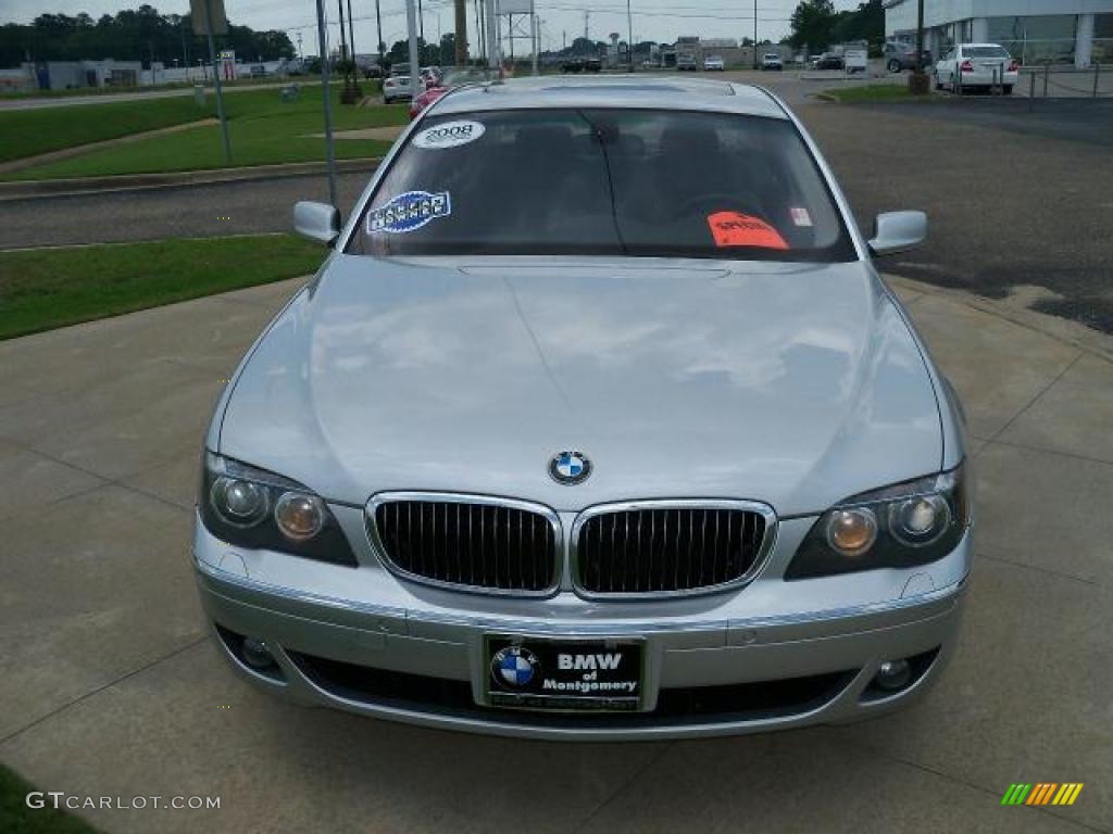 2008 7 Series 750Li Sedan - Titanium Silver Metallic / Flannel Grey photo #10