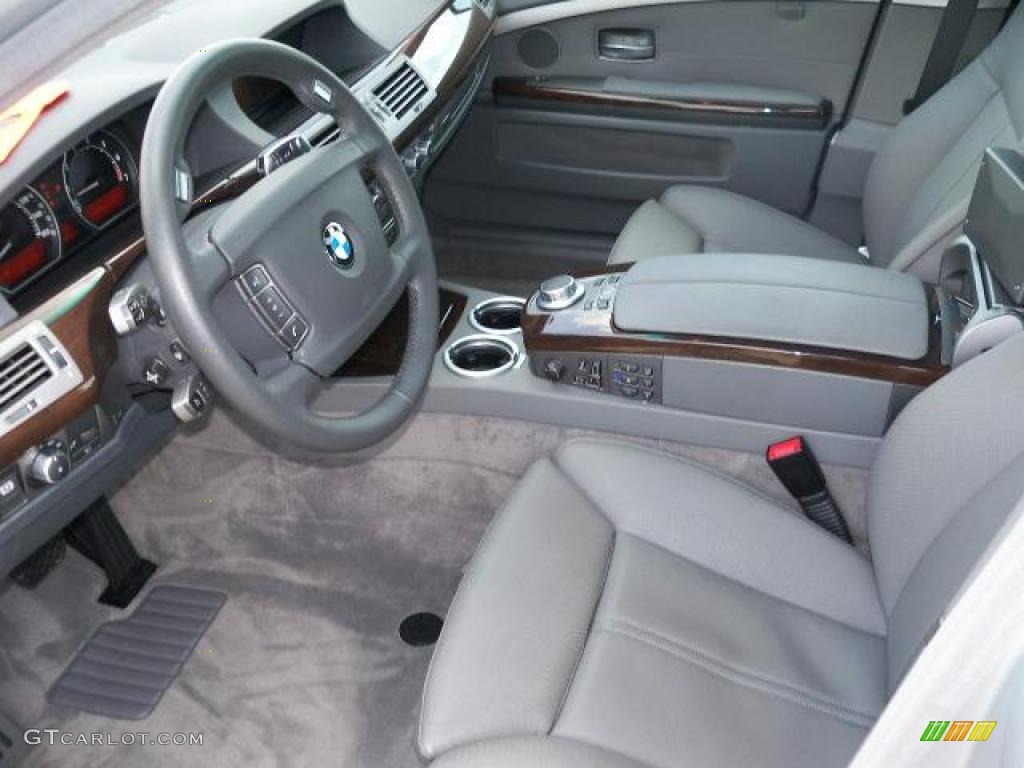 2008 7 Series 750Li Sedan - Titanium Silver Metallic / Flannel Grey photo #17