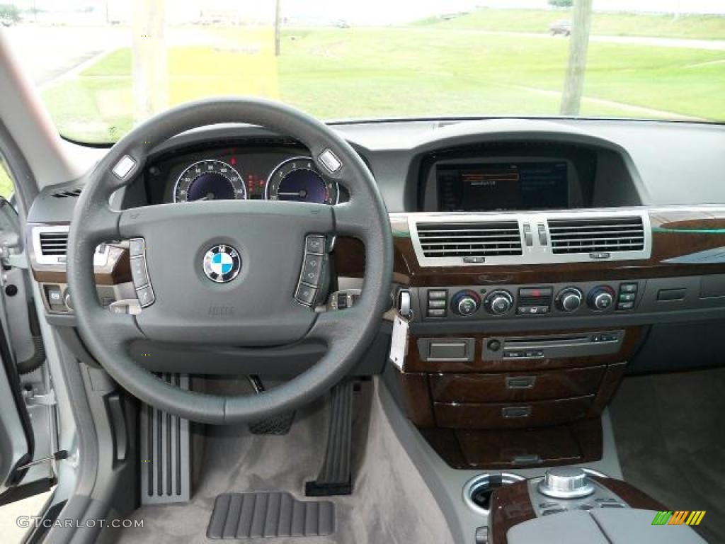 2008 7 Series 750Li Sedan - Titanium Silver Metallic / Flannel Grey photo #18