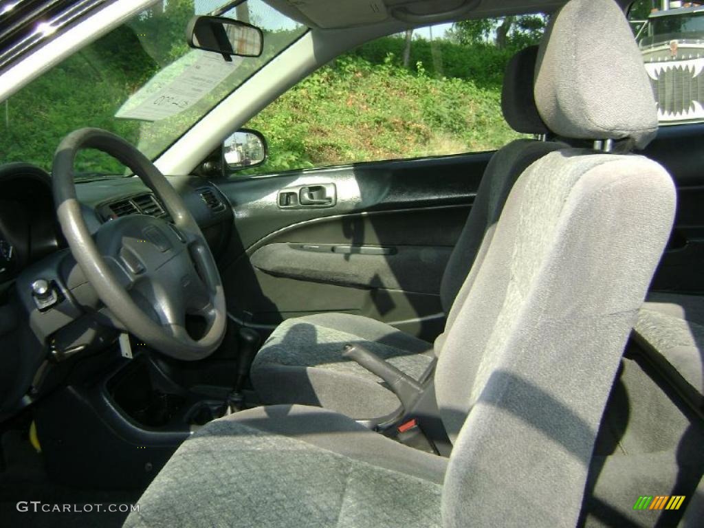 1996 Civic EX Coupe - Granada Black Pearl Metallic / Black photo #13
