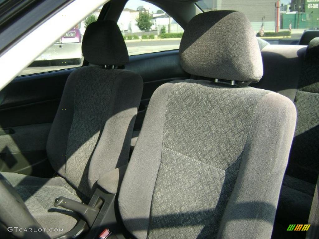 1996 Civic EX Coupe - Granada Black Pearl Metallic / Black photo #14