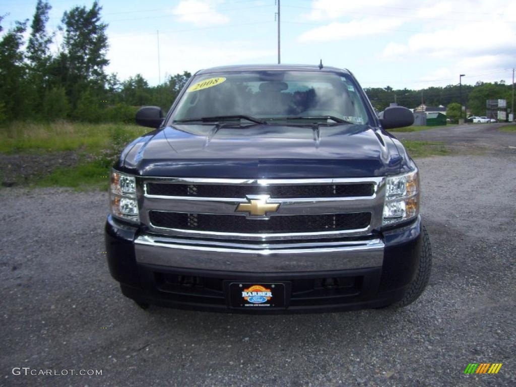 2008 Silverado 1500 LS Extended Cab 4x4 - Black / Dark Titanium photo #2