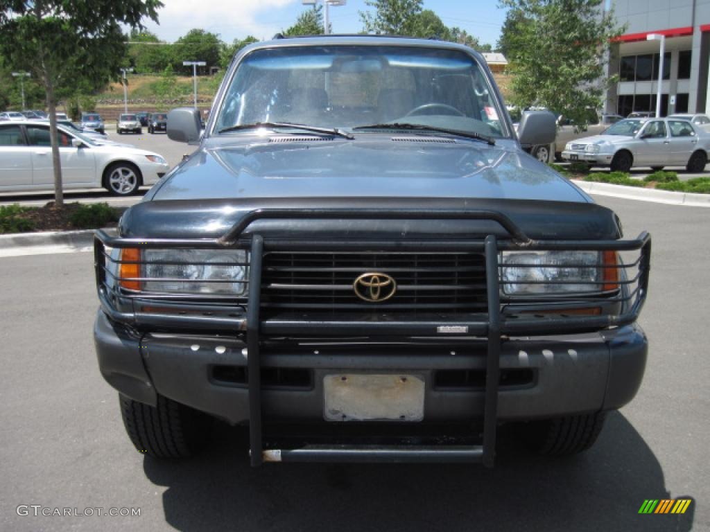 1996 Land Cruiser  - Nightshadow Pearl Metallic / Gray photo #6