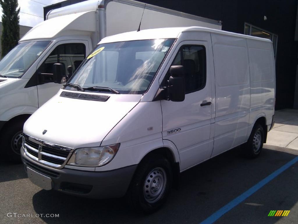 Arctic White Dodge Sprinter Van