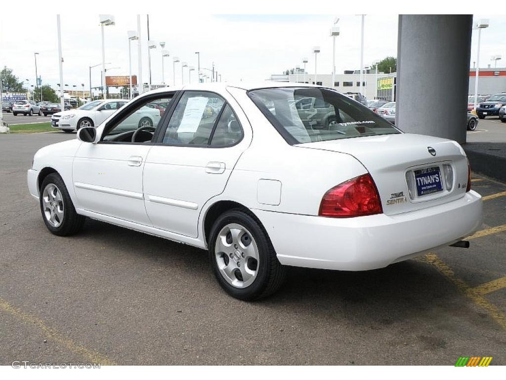 2006 Sentra 1.8 S - Cloud White / Taupe Beige photo #4