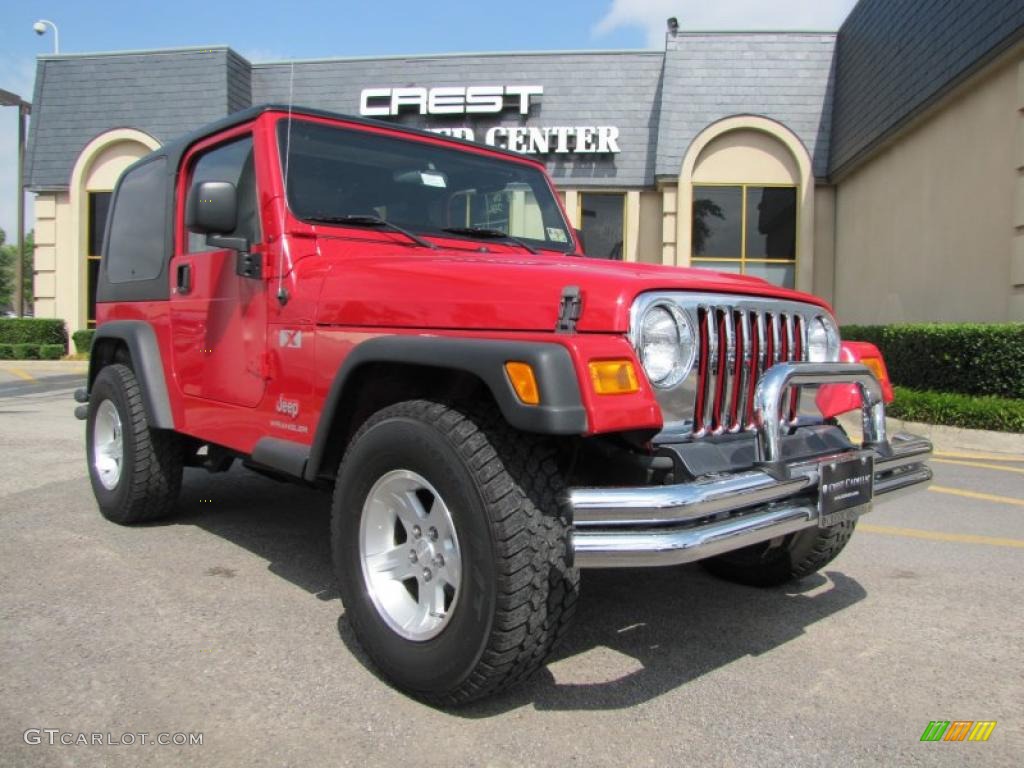 Flame Red Jeep Wrangler