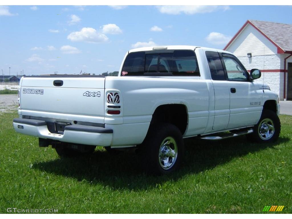 1999 Ram 1500 Sport Extended Cab 4x4 - Bright White / Agate Black photo #5
