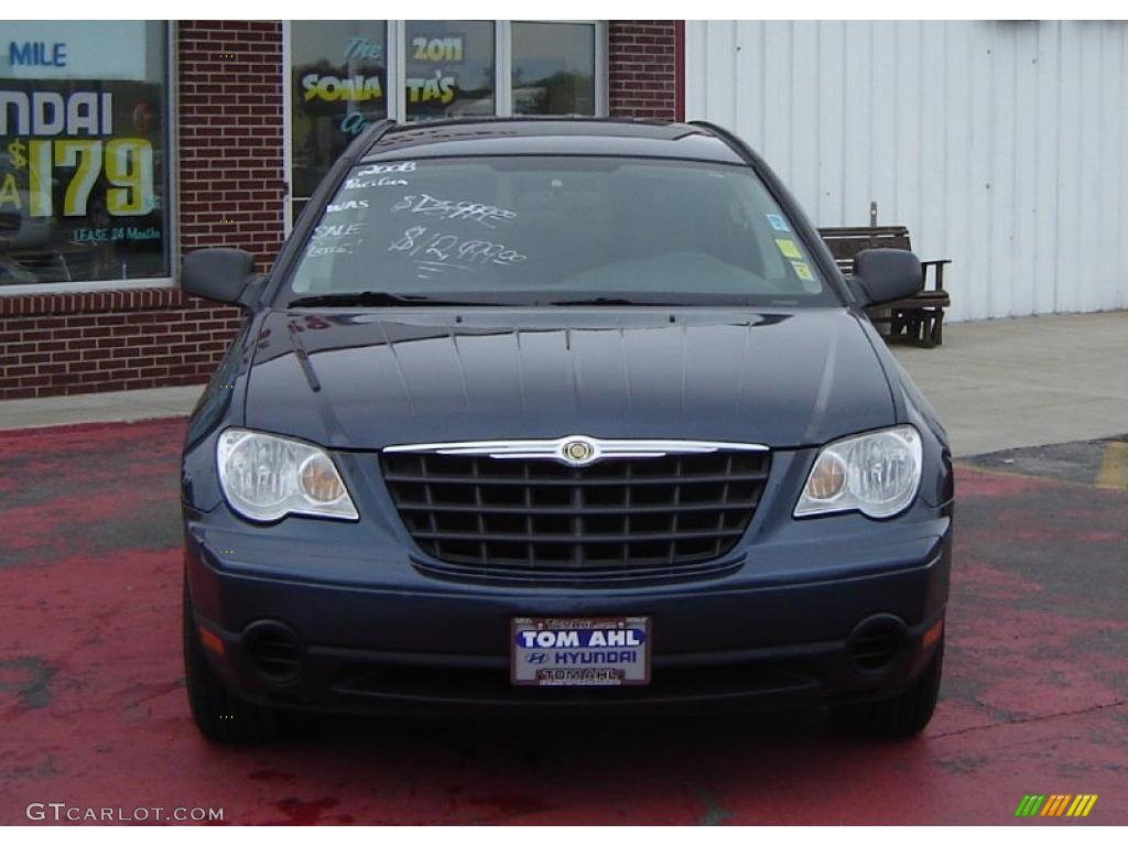 2008 Pacifica LX - Modern Blue Pearlcoat / Pastel Slate Gray photo #8