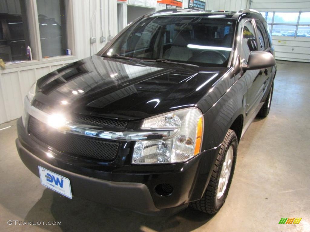 2006 Equinox LS AWD - Black / Light Gray photo #2