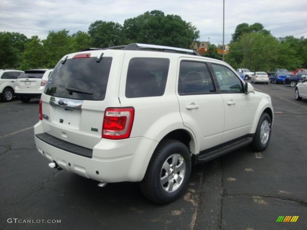 2010 Escape Limited V6 4WD - White Suede / Charcoal Black photo #3