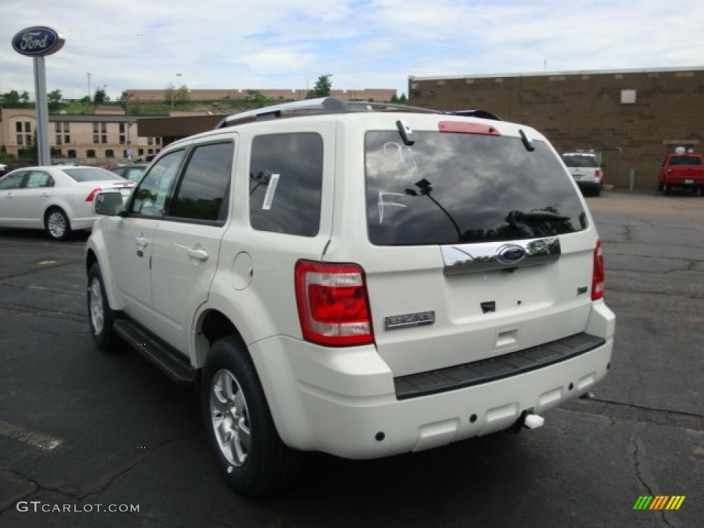 2010 Escape Limited V6 4WD - White Suede / Charcoal Black photo #5