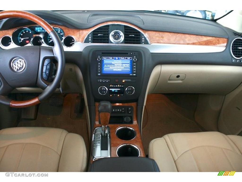 2008 Enclave CXL - Carbon Black Metallic / Cashmere/Cocoa photo #6