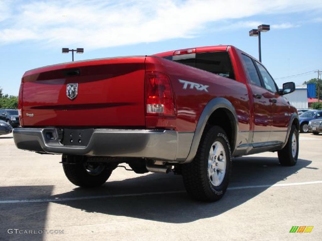 2010 Ram 1500 TRX Quad Cab - Inferno Red Crystal Pearl / Dark Slate/Medium Graystone photo #3