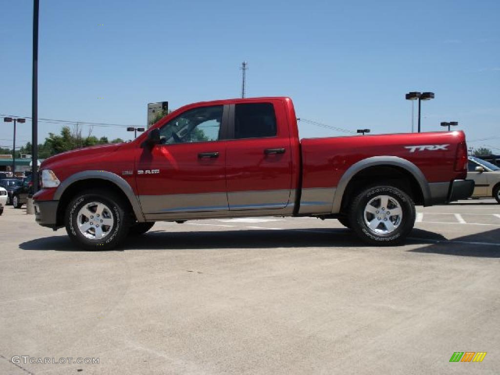 2010 Ram 1500 TRX Quad Cab - Inferno Red Crystal Pearl / Dark Slate/Medium Graystone photo #6