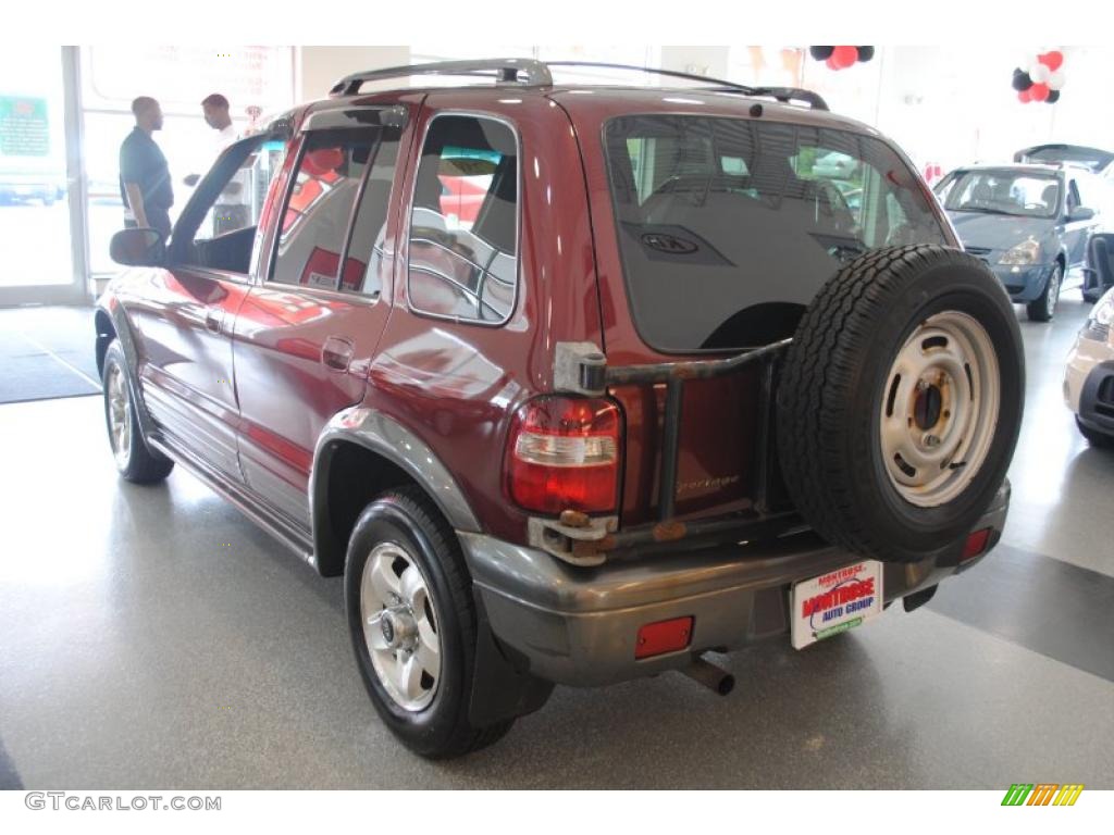 2002 Sportage 4x4 - Pepper Red / Gray photo #5