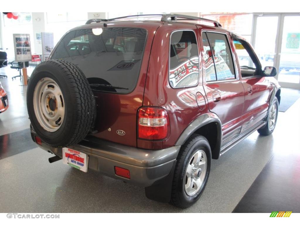 2002 Sportage 4x4 - Pepper Red / Gray photo #7