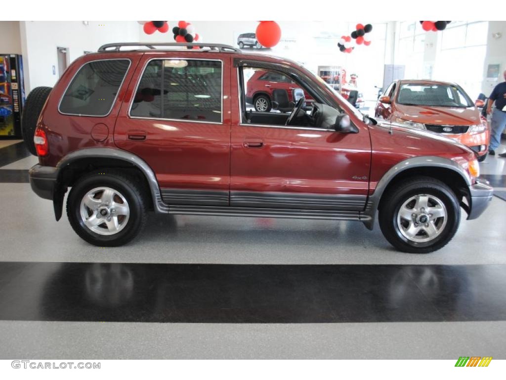2002 Sportage 4x4 - Pepper Red / Gray photo #8