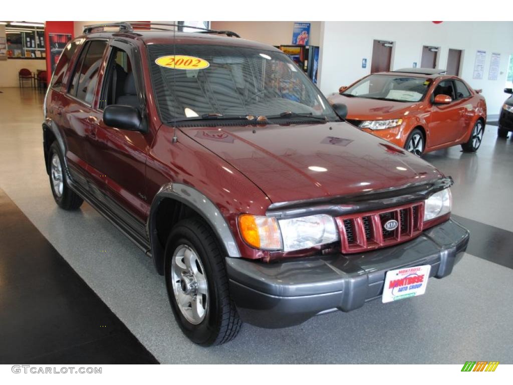 2002 Sportage 4x4 - Pepper Red / Gray photo #9