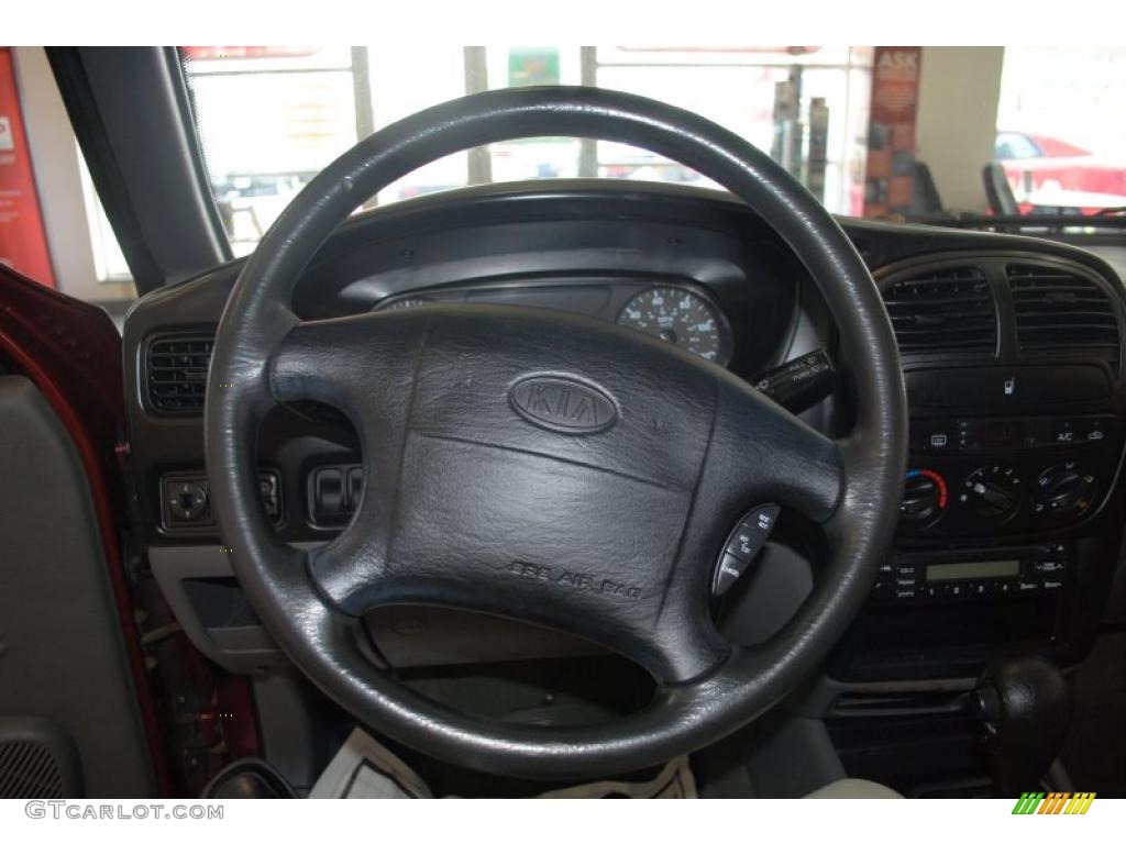 2002 Sportage 4x4 - Pepper Red / Gray photo #29