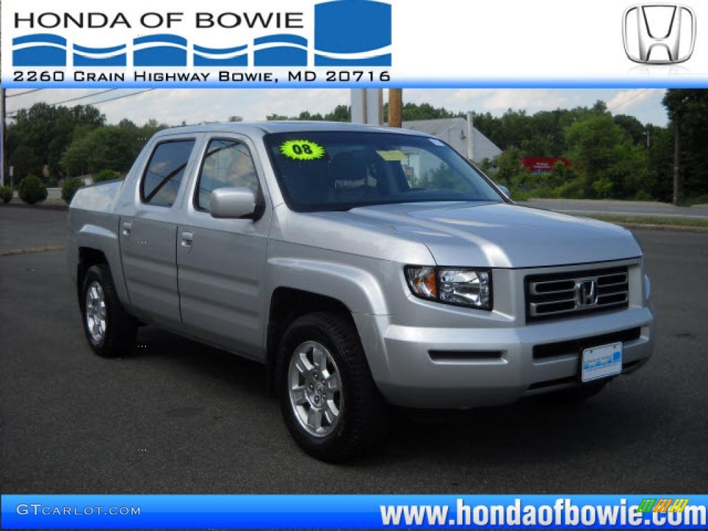 2008 Ridgeline RTL - Billet Silver Metallic / Gray photo #1