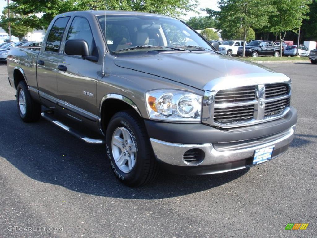 2008 Ram 1500 TRX Quad Cab - Light Khaki Metallic / Khaki photo #3