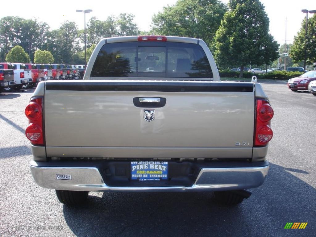 2008 Ram 1500 TRX Quad Cab - Light Khaki Metallic / Khaki photo #5