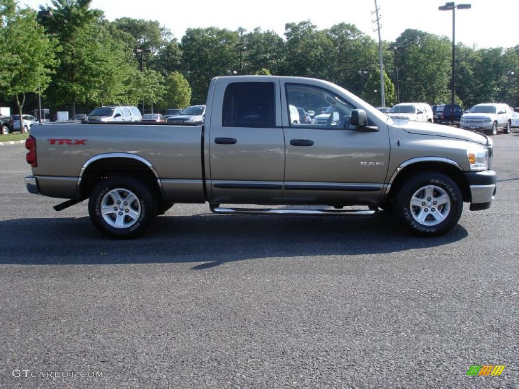 2008 Ram 1500 TRX Quad Cab - Light Khaki Metallic / Khaki photo #7