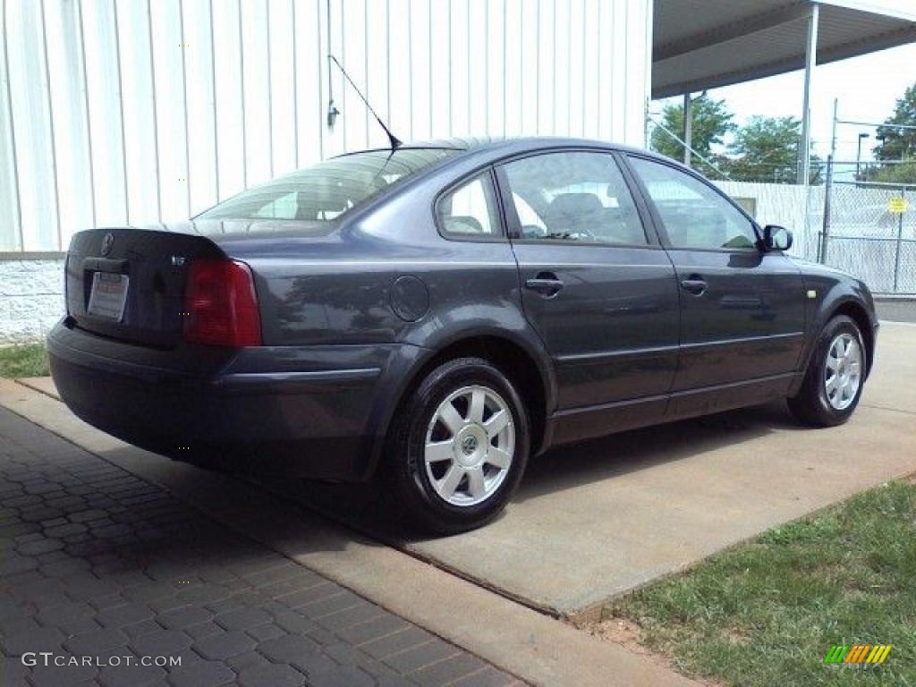 2000 Passat GLS V6 Sedan - Blue Anthracite Metallic / Beige photo #16