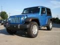 2010 Surf Blue Pearl Jeep Wrangler Sport 4x4  photo #7