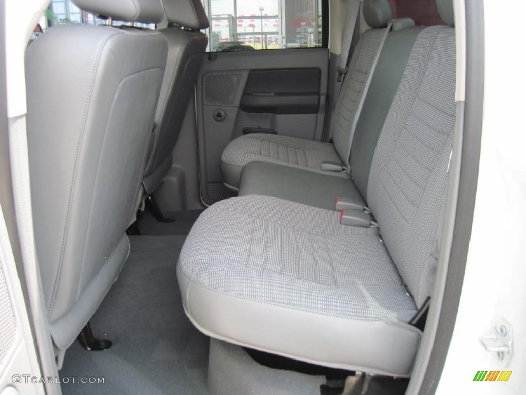 2008 Ram 1500 SXT Quad Cab - Bright White / Medium Slate Gray photo #9