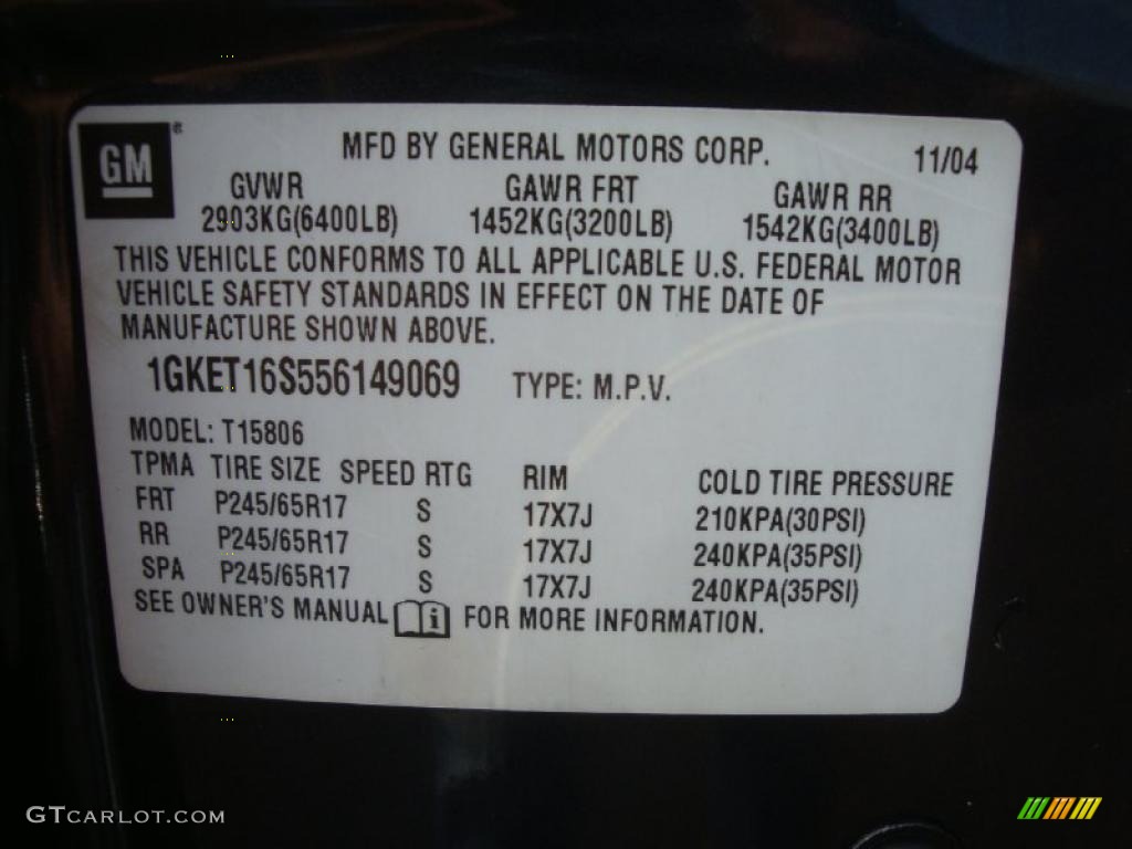 2005 Envoy XL SLT 4x4 - Onyx Black / Light Gray photo #18