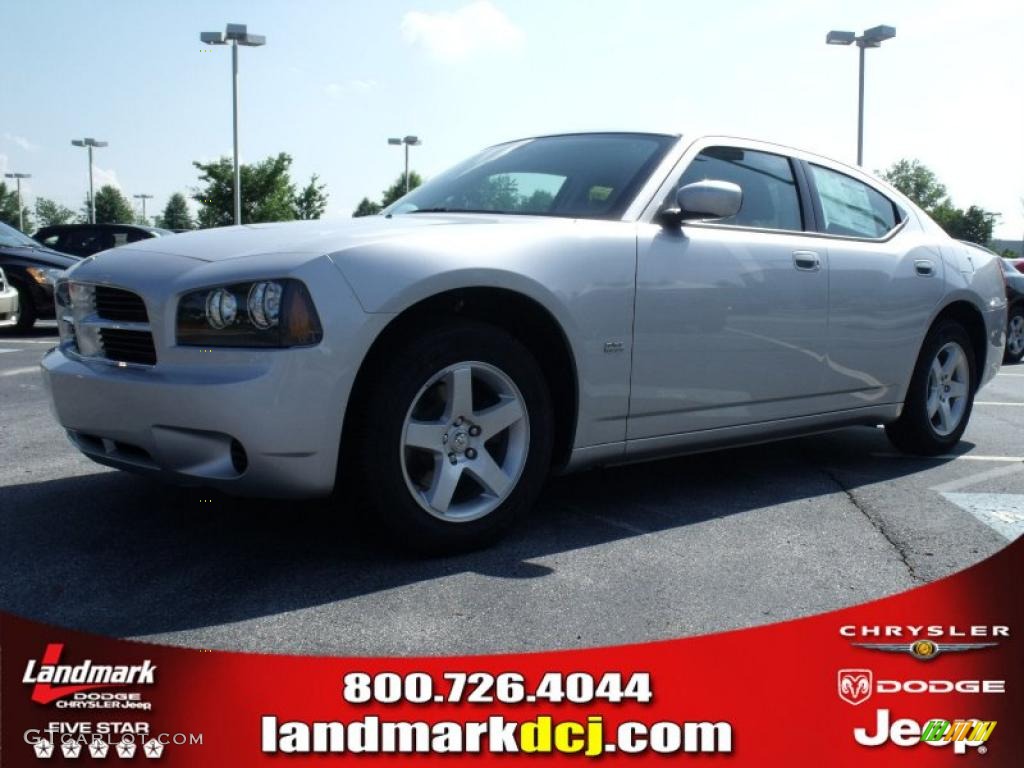 2010 Charger 3.5L - Bright Silver Metallic / Dark Slate Gray photo #1