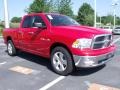 2010 Flame Red Dodge Ram 1500 Big Horn Quad Cab 4x4  photo #4